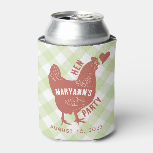 Enfriador De Latas Gallina de Despedida de Soltera (Lata Anverso)