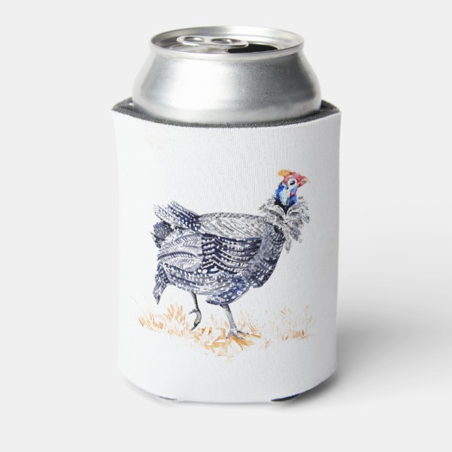 Enfriador De Latas Gallina de Guinea (Reverso de la lata)