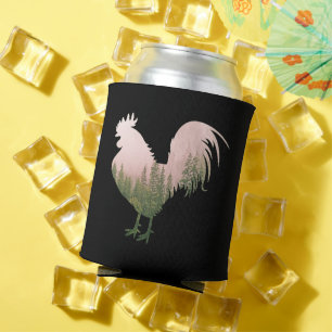 ENFRIADOR DE LATAS GALLO DE LA NATURALEZA ESTILO BOSQUE