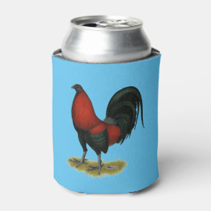 Enfriador De Latas Gallo Rojo Negro Americano BB