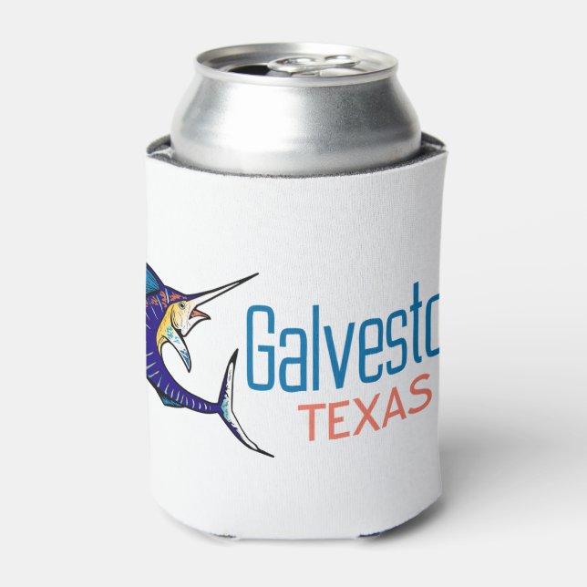 Enfriador De Latas Galveston Texas (Lata Anverso)