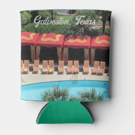 Enfriador De Latas Galveston, Texas - Hotel San Luis Sundeck -