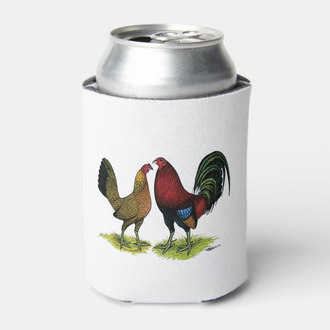 Enfriador De Latas Gamefowl Pair (Lata Anverso)