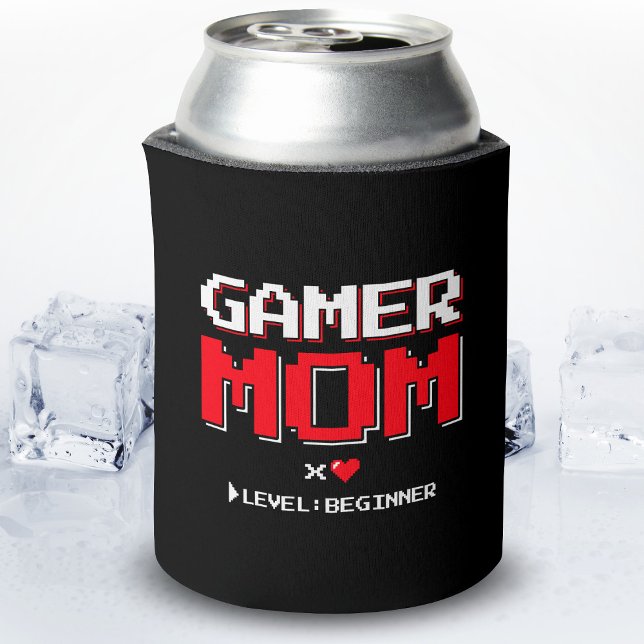 Enfriador De Latas Gamer Mom Nueva Madre Primera Invitación De Bebé (Subido por el creador)