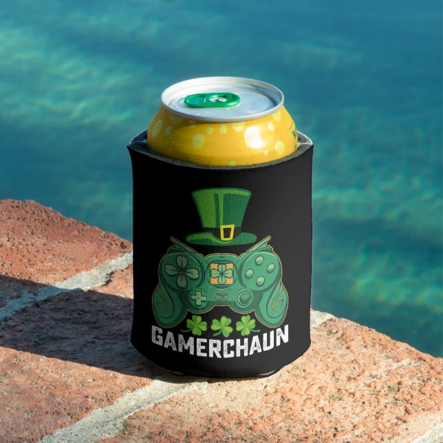 Enfriador De Latas Gamerchaun Gamer Gaming Games St Patrick's Day (Piscina in situ)