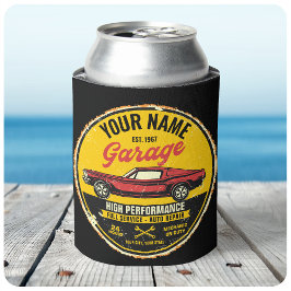 Enfriador De Latas Garaje de coche clásico rojo Fastback 1967 persona