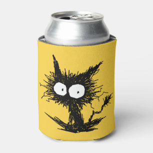 Enfriador De Latas Gatito desalinado negro GabiGabi
