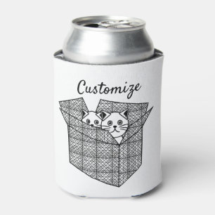 Enfriador De Latas Gatitos en una caja trueno