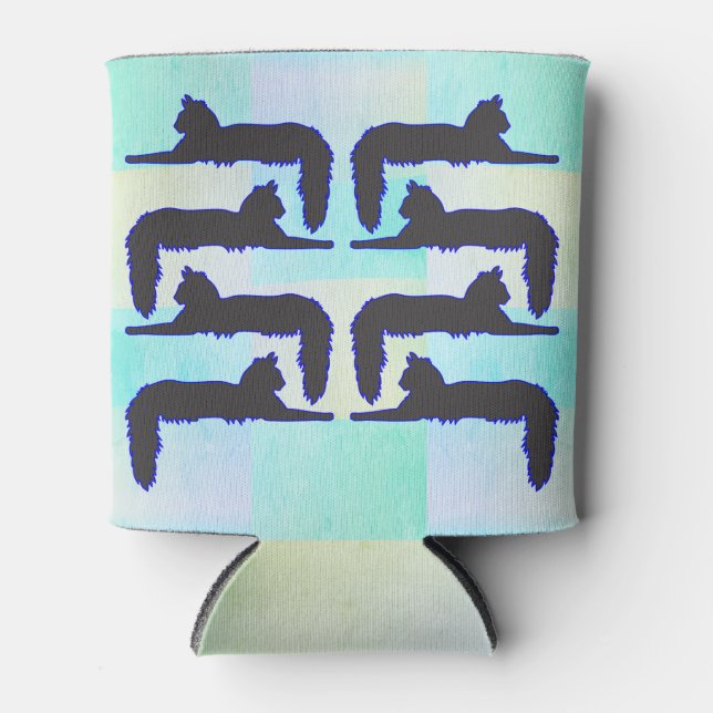 Enfriador De Latas Gato de Angora (Anverso)