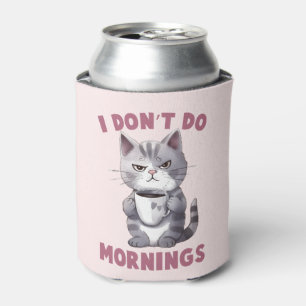 Enfriador De Latas Gato enojado - No hago mañanas
