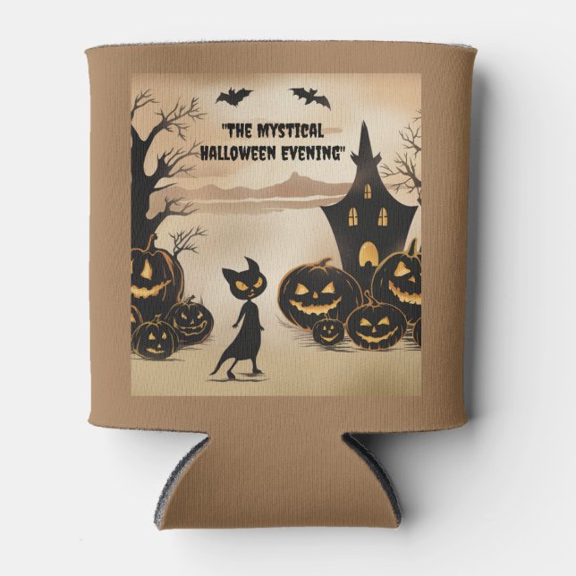 Enfriador De Latas Gato negro de la Mano embrujada (Anverso)