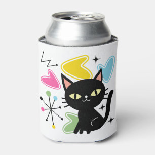 Enfriador De Latas Gato negro de Mid Century