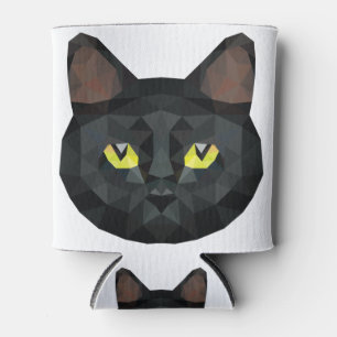 Enfriador De Latas Gato negro polaco bajo Bajo arte polaco