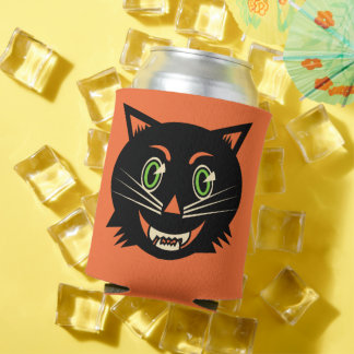 Enfriador De Latas Gato negro vintage
