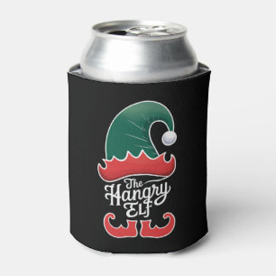 Enfriador De Latas Gato Qué divertido gato negro empujando árbol de N