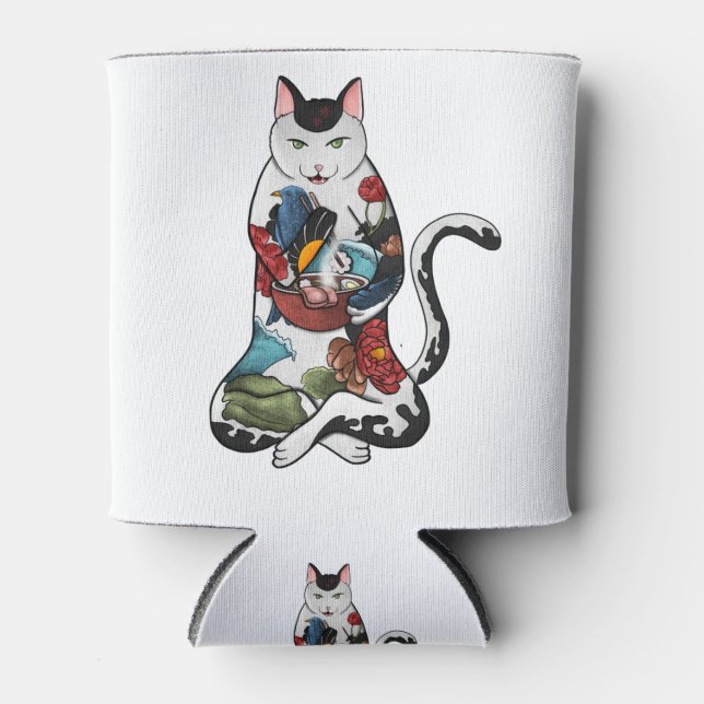 Enfriador De Latas gato ramen (Anverso)