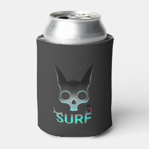 Enfriador De Latas Gato Skull Graffiti Surf