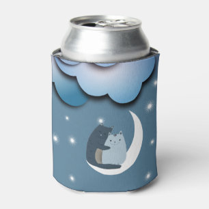 Enfriador De Latas Gatos burdos se burlan del arte lunar