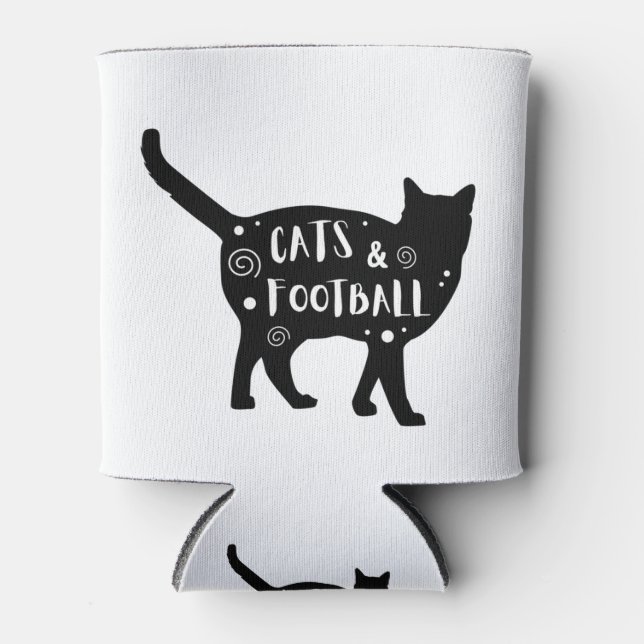 Enfriador De Latas Gatos y fútbol (Anverso)
