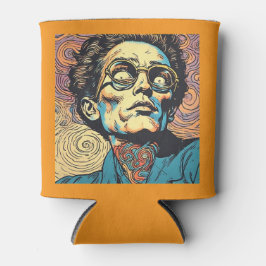 Enfriador De Latas Gemini said Psychedelic Comic Man Headshot Custom 