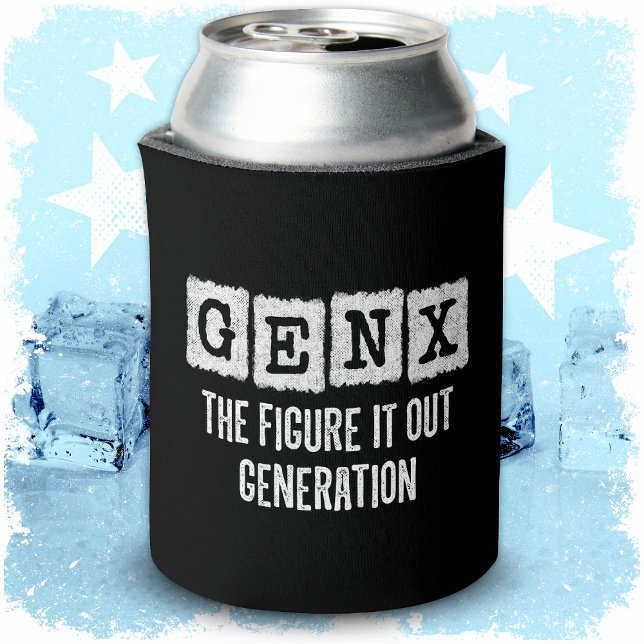 Enfriador De Latas Gen X Figura It Out Generación X Gen Xer Funny (Subido por el creador)