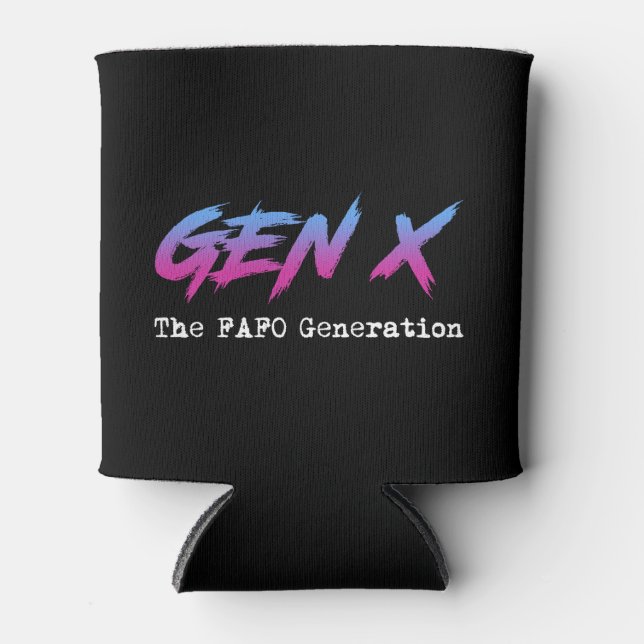 Enfriador De Latas Gen X - La Generación FAFO (Anverso)