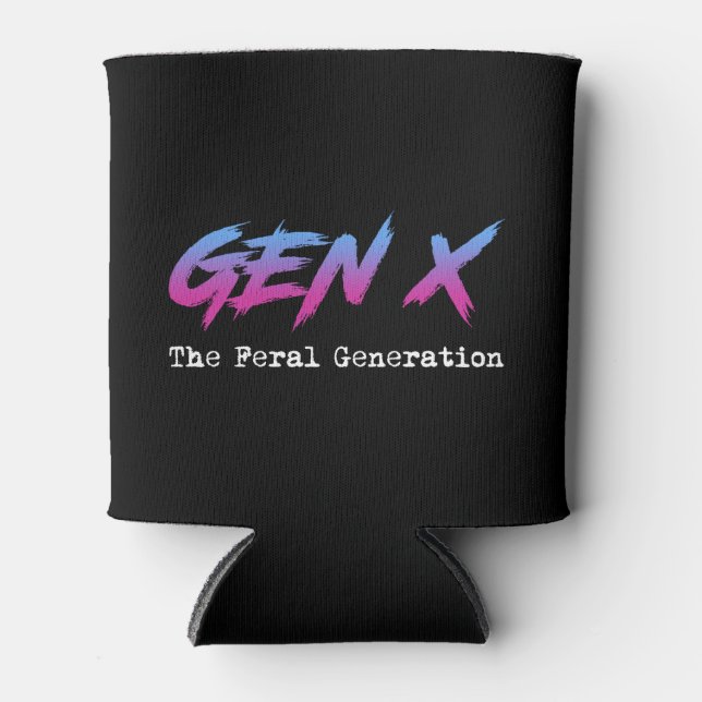 Enfriador De Latas Gen X - La Generación Feral (Anverso)