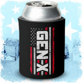 Enfriador De Latas Generación X Orgulloso General Xer Bandera America
