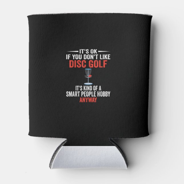 Enfriador De Latas Gente Inteligente Hobby Disk Golf - Funny Disk Gol (Anverso)