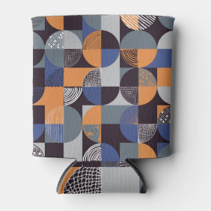 Enfriador De Latas Geometric Handdrew: Doodles Creativos Sin Marea.