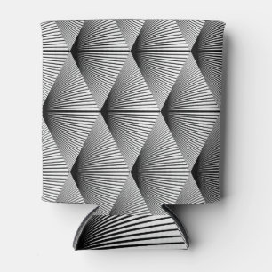 Enfriador De Latas Geométrica de diamante: diseño de cosecha monocrom