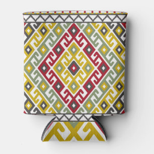 Enfriador De Latas Geométrica turca india: mosaico de fondo vintage