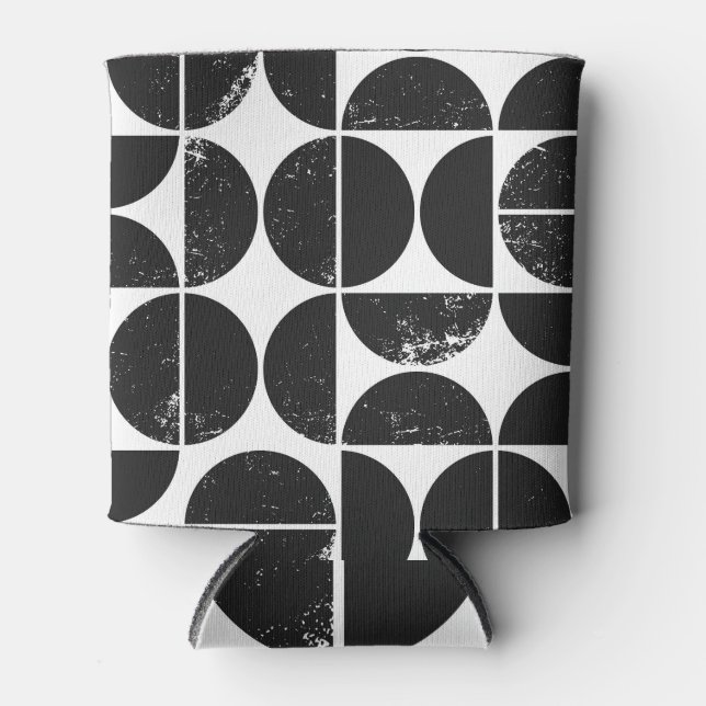 Enfriador De Latas geométrico minimalista: semicírculos escandinavos. (Anverso)