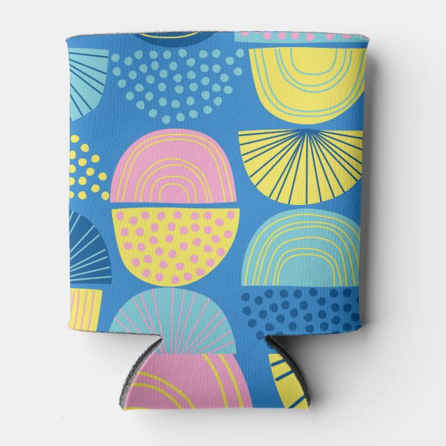 Enfriador De Latas Geométrico Nórdico: Fondo Resumen Moderno. (Anverso)