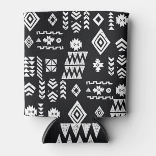 Enfriador De Latas Geométrico tribal: fondo elegante y sin costuras.
