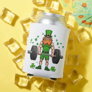 Enfriador De Latas Gimnasio St. Patrick's Day Funny Leprechaun Barbel