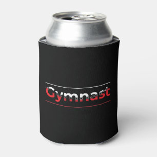 Enfriador De Latas Gimnasta - Palabra Minimalista moderna de Gimnasia