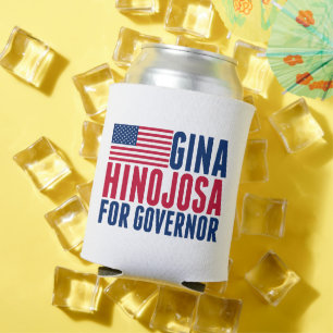 Enfriador De Latas Gina Hinojosa para Gobernadora 2026 Elección Texas