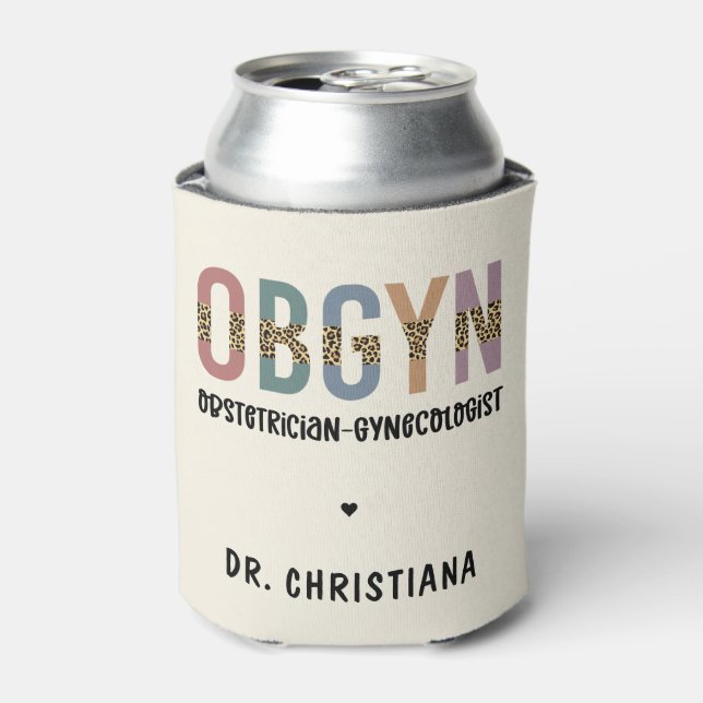 Enfriador De Latas Ginecólogo Obstetricista Obstetricista Personaliza (Lata Anverso)