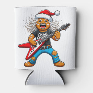 Enfriador De Latas Gingerbread Rock Guitar Navidad 2026 Fiesta