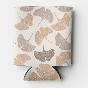 Enfriador De Latas Ginkgo biloba: diseño seco sin costura.
