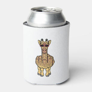 Enfriador De Latas Girafa del Dedo Medio Funny Offensivo Rude Safari
