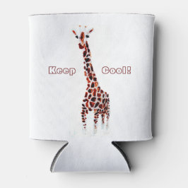 Enfriador De Latas Giraffe Wildlife Fiesta Personalizado