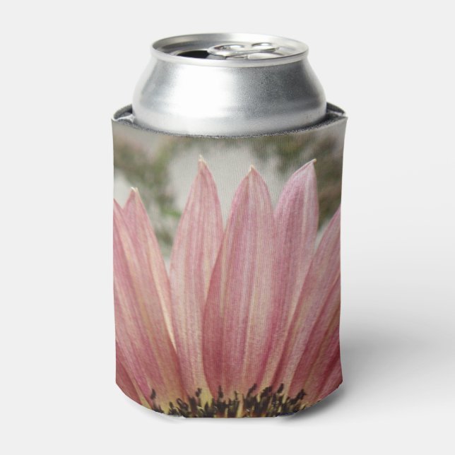 Enfriador De Latas Girasol rosa pálido (Lata Anverso)