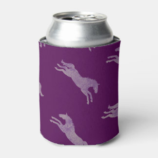 Enfriador De Latas Girly Purple Classic Equestrian Horses