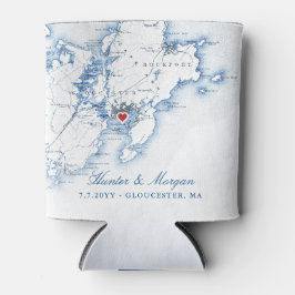 Enfriador De Latas Gloucester, MAMÁES Mapa Boda Favor del Consumidor