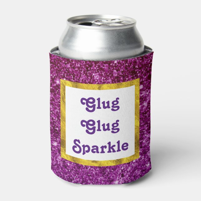 Enfriador De Latas Glug Glug Sparkle Funny (Lata Anverso)