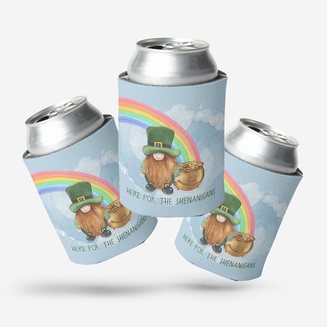 Enfriador De Latas Gnome irlandés divertido Shenanigans Día de San Pa (Subido por el creador)