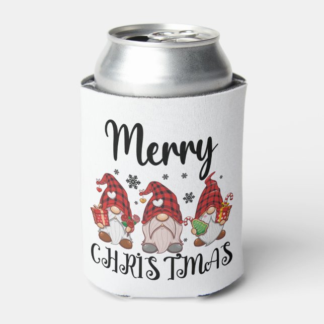 Enfriador De Latas Gnomes Navidades de Feliz Navidad Gnomies (Lata Anverso)