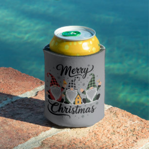 Enfriador De Latas Gnomos Feliz Navidad Árbol de Navidad Vacaciones